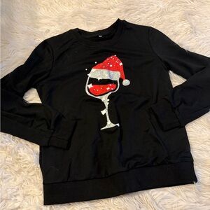 Women’s Christmas wine glass sweater (X2)
